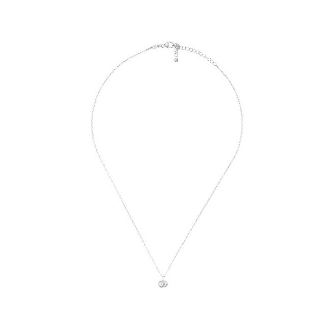 Gucci Running G necklace in white gold - YBB48163800200U