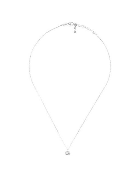 Gucci Running G necklace in white gold - YBB48163800200U