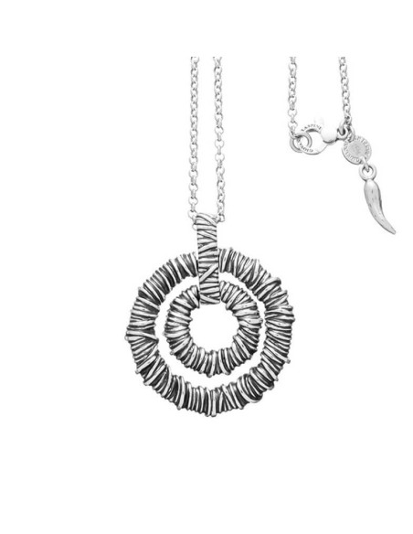 Raspini woman necklace with double cechio a Fili pendant