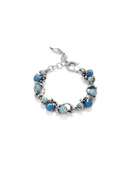 Raspini Mare bracelet with blue agate, angelite and amazonite