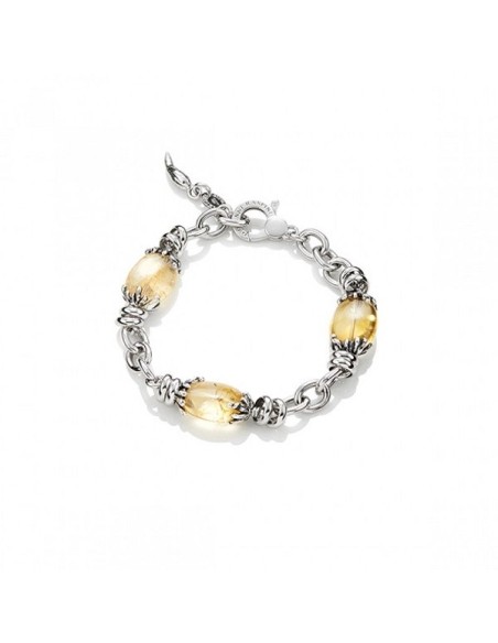 Raspini Gocce Citrin Quarz Armband in Silber