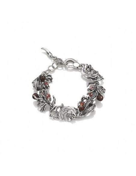 Raspini Amazzonia bracelet in silver, tourmaline and garnet