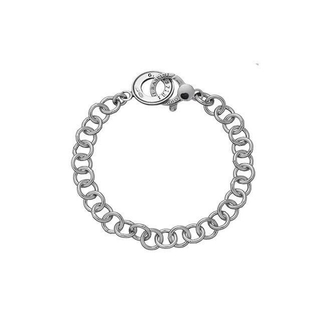 Giovanni Raspini silver round wire bracelet with snap hook