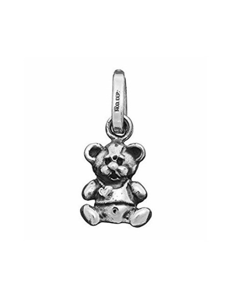 Thin Raspini bracelet with teddy bear charm in silver