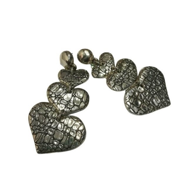 Giovanni Raspini three hearts pendant earrings - GR7340
