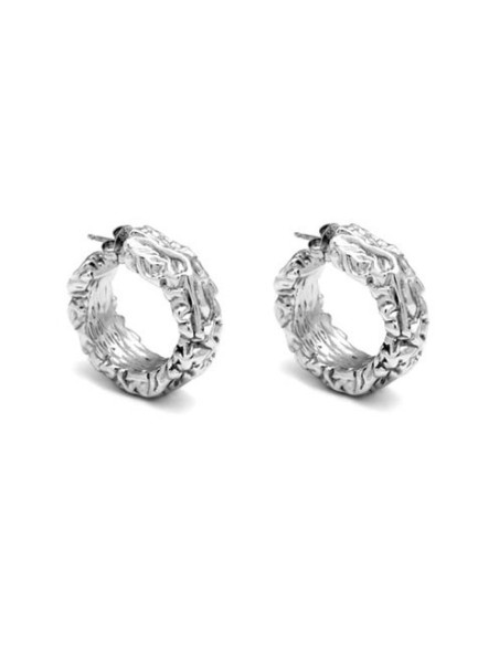Giovanni Raspini Petra circle earrings in silver GR11147