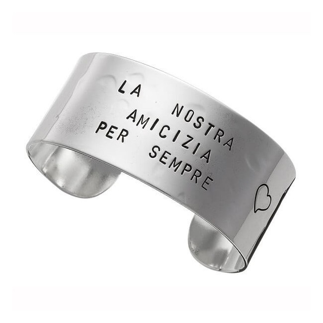 Bracciale rigido Raspini Tattoo Bangle maxi in argento GR9746