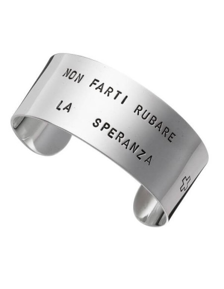 Bracciale rigido Raspini Tattoo Bangle maxi in argento GR9747