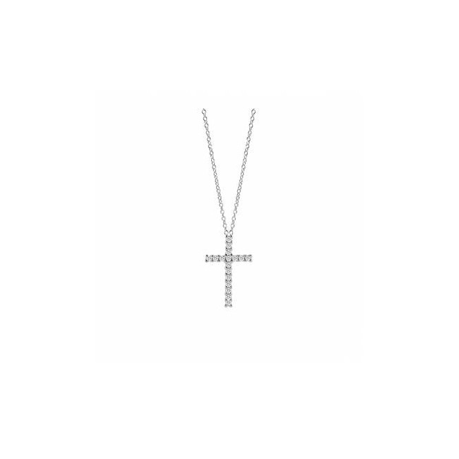 Collana Salvini Croce piccola con diamanti - 20085598