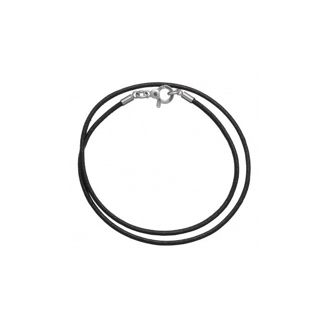 Girogola Giovanni Raspini black leather necklace - GR07626