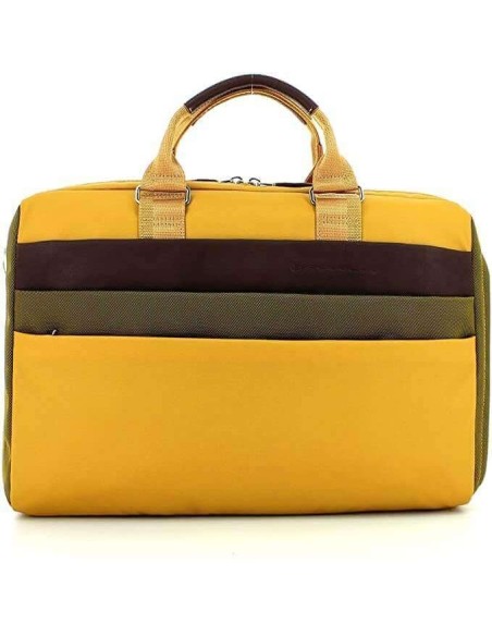 Piquadro briefcase in yellow Orinoco PC fabric - CA3983S87 / G