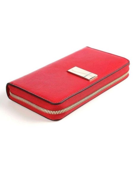 Piquadro Women's wallet with four compartments with zip, red