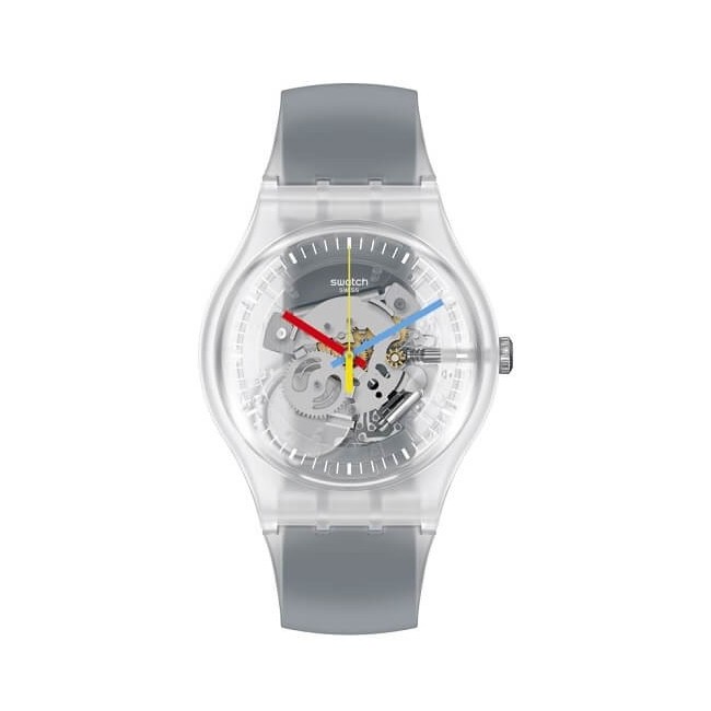 Swatch New Gent Watches - Clearly Black Striped - SUOK157
