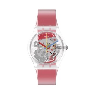 Swatch Gent Watches Clearly Red Striped - GE292