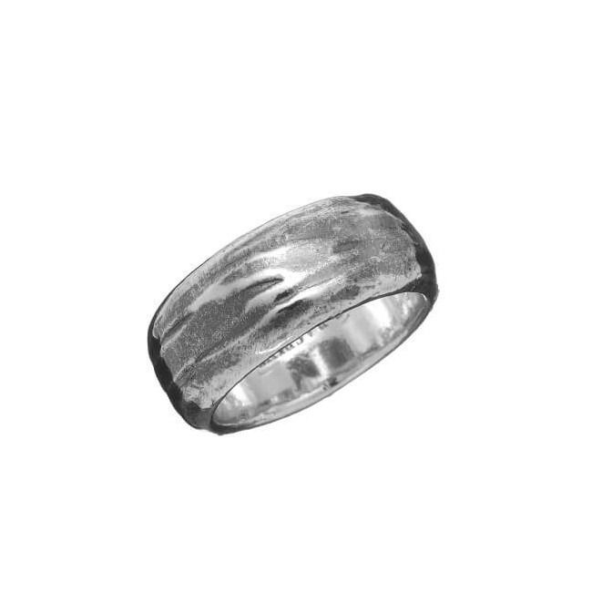 Spatulated Raspini band ring in silver GR07795 / 18