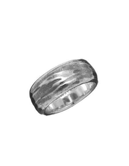 Spatulated Raspini band ring in silver GR07795 / 18