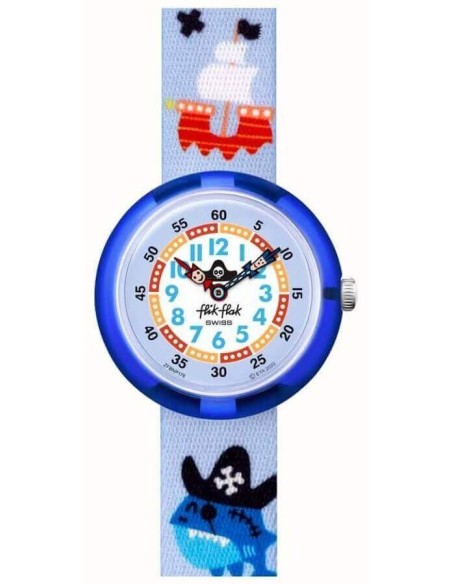 Orologio bembino Flik Flak Ahoy Matey e pirati - FBNP178