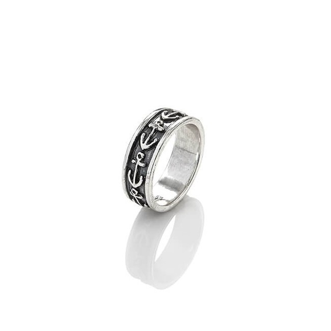 Giovanni Raspini Ancore man ring in silver GR9721 / 26