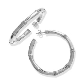Große Giovanni Raspini Bamboo Circle Ohrringe GR10653