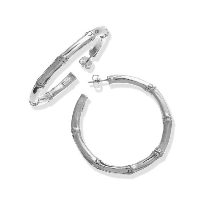 Large Giovanni Raspini Bamboo Circle Earrings GR10653