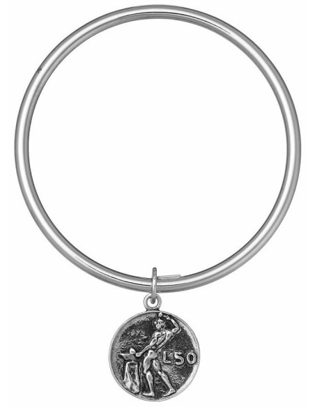 Bracciale Bangle Giovanni Raspini con moneta 50lire GR10501