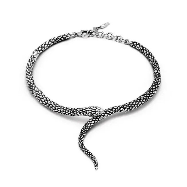 Raspini Serpente girogola necklace in silver GR11254