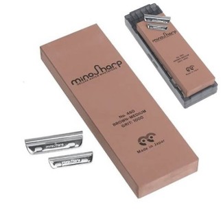 MinoSharp Keramikstein schärft Global Grana 1000 Messer