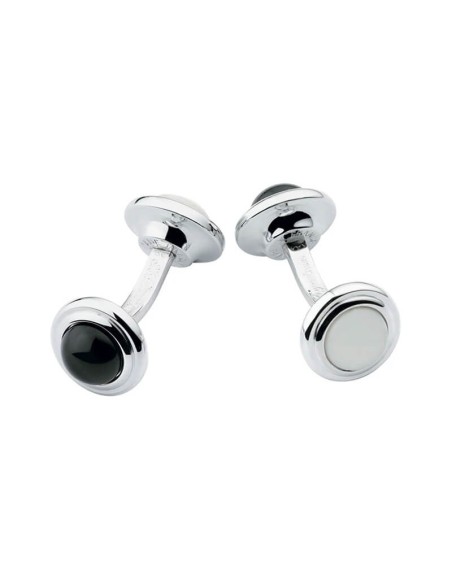 Dupont cufflinks with onyx and mother of pearl - 005566