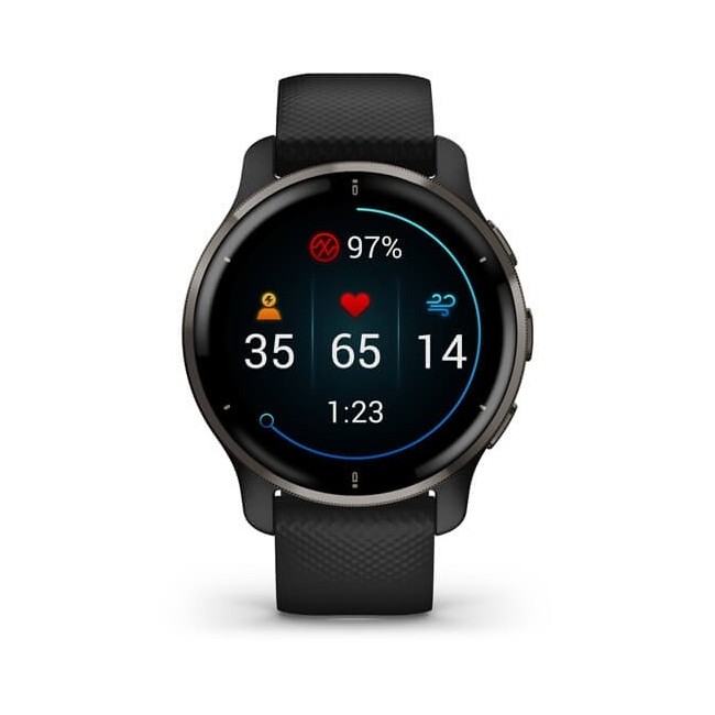 Garmin Venu2 Plus Watch Slate Black - 0100249611