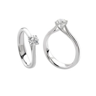 Giorgio Visconti Solitaire Ring with 0.71ct Diamond AB16304G