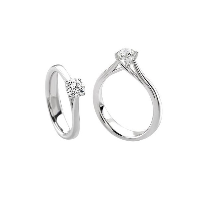 Giorgio Visconti Solitaire Ring with 0.71ct Diamond AB16304G