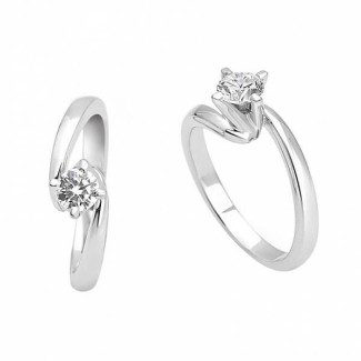 Anello Solitario Giorgio Visconti con Diamante 0.22ct AB13629B