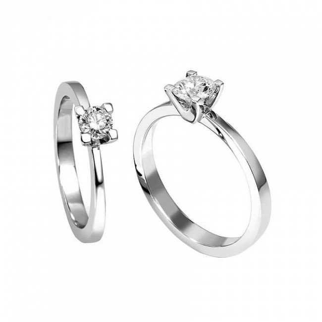 Anello Solitario Giorgio Visconti con Diamante 0.43ct AB12273E