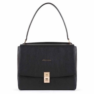 Borsa donna a spalla Piquadro Dafne nera - BD5276DF/N