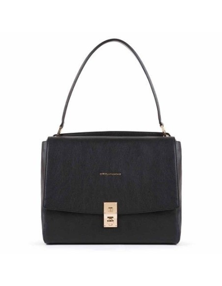 Piquadro Dafne black women's shoulder bag - BD5276DF / N