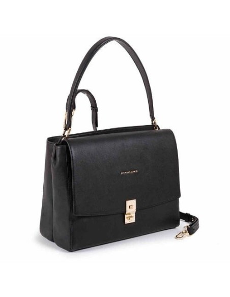 Borsa donna a spalla Piquadro Dafne nera - BD5276DF/N