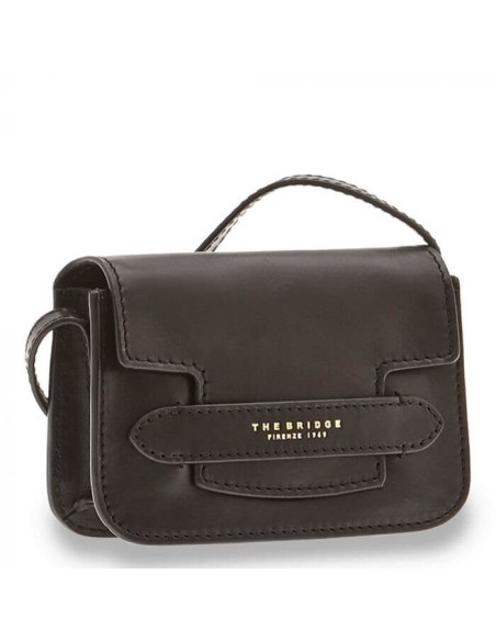 The Bridge women's bag Lucrezia black line - 04193001