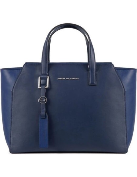 Piquadro Muse Laptoptasche blaues Leder - BD4326MUS / BLU