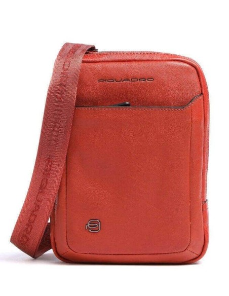 Piquadro Black Square orange shoulder bag CA3084B3 / AR