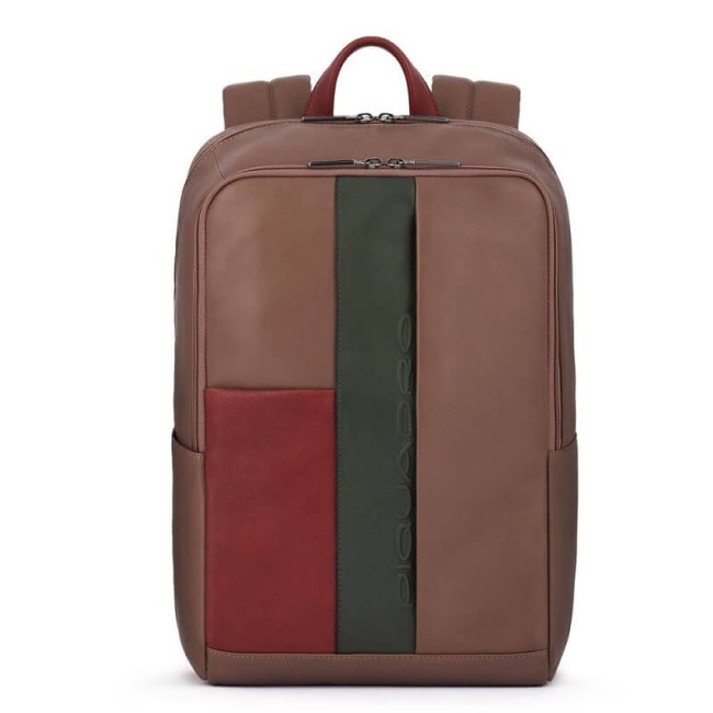 Piquadro Square Rucksack aus taubengrauem Leder - CA3214S118 / TO