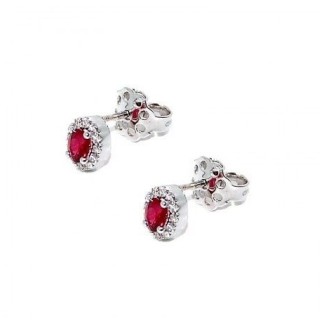 Ruby and diamond earrings Giorgio Visconti BB37759R