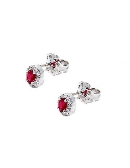 Orecchini con rubino e diamanti Giorgio Visconti BB37759R