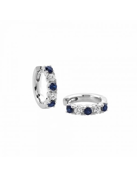 Giorgio Visconti sapphire and diamond circle earrings BBX37993Z