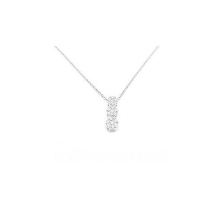 Trilogie-Halskette von Giorgio Visconti mit Pavè-Diamanten - GBX33023