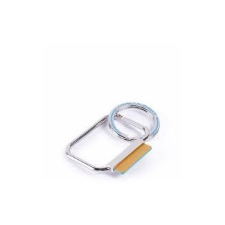Piquadro Yellow Blue Square logo keychain - PC4567B2 / G