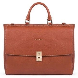 Computer briefcase Piquadro Dafne leather - CA5279DF / CU