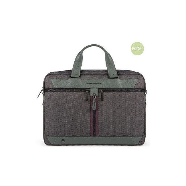 Fast-check briefcase for PC Piquadro Trakai green CA5528W109 / VE