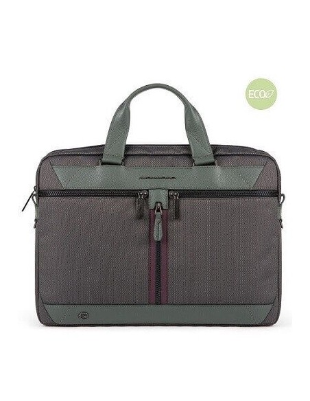Fast-check briefcase for PC Piquadro Trakai green CA5528W109 / VE