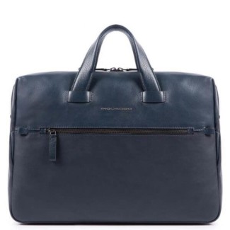 Piquadro Line briefcase for pc with two handles blue - CA4478W89 / BLU