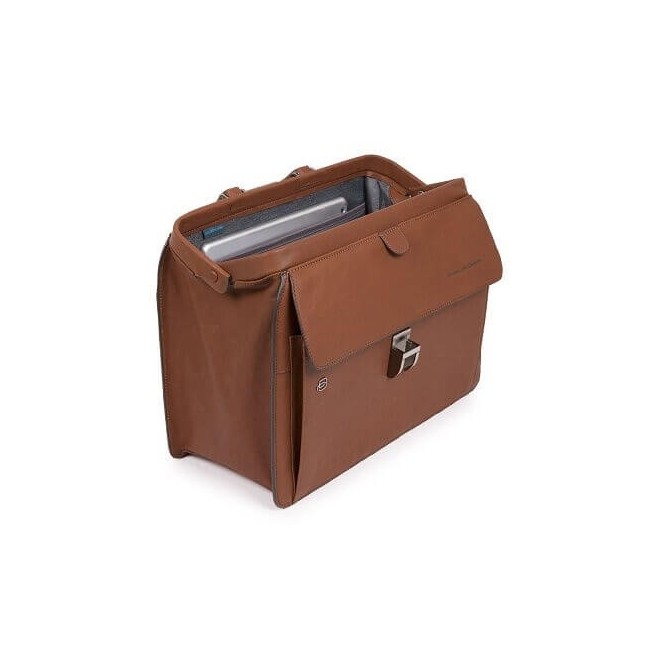 Piquadro Black Square leather medical file - CA2007B3 / CU